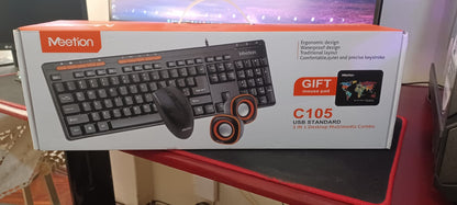 Combo Teclado, Mouse y Parlantes.